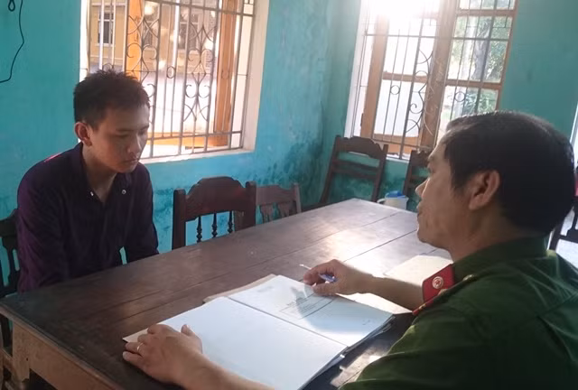 Đối tượng Hải bị cơ quan Công an bắt giữ sau gần 1 tháng lẫn trốn. Ảnh T.H.