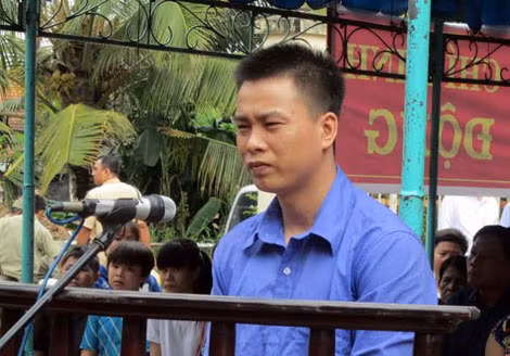 Bị cáo Hận tại phiên xử.