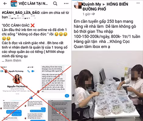 Một bài lật tẩy thủ đoạn lừa đảo tuyển CTV bán hàng online; Nhiều sinh viên đã gặp phải trái đắng khi tìm việc online.