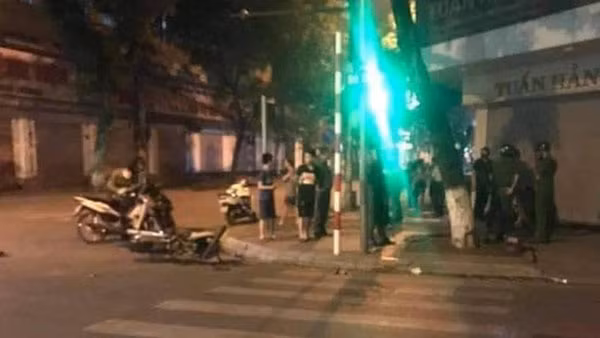 Hiện trường vụ tai nạn.
