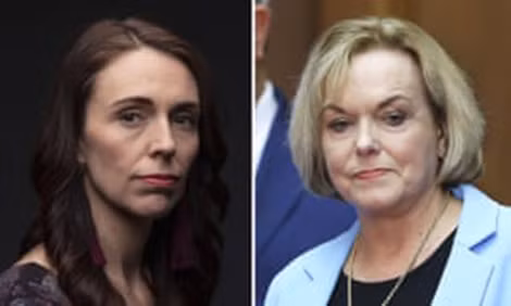 Thủ tướng Jacinda Adern và bà Judith Collins.