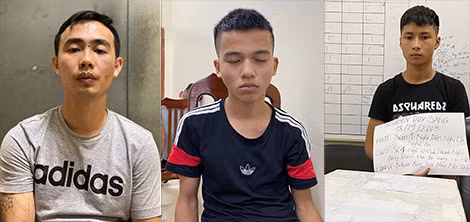 Các đối tượng Nguyễn Đức Hà, Nguyễn Văn Trường và Nguyễn Duy Sáng.