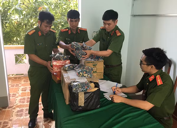 Công an huyện Đắk Mil liên tiếp phát hiện, bắt, xử lý các vụ tàng trữ, mua bán, vận chuyển pháo.