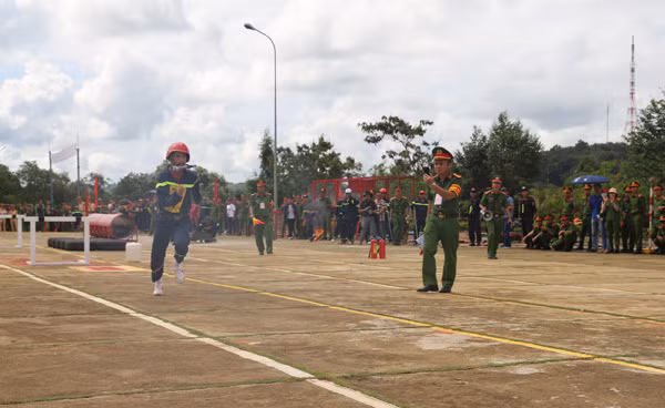 Một số nội dung thi của Công an các tỉnh.