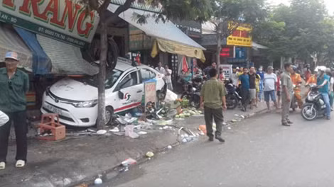 Hiện trường vụ tai nạn.