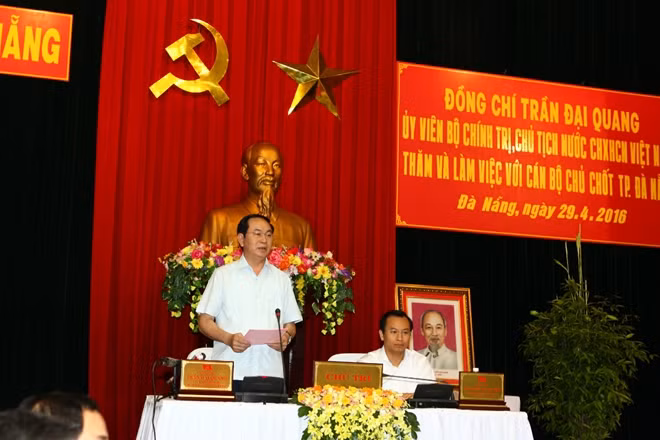 Chủ tịch nước Trần Đại Quang ủng hộ cơ chế để giúp Đà Nẵng phát triển nhanh