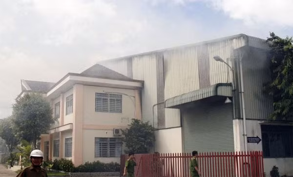 Hiện trường vụ cháy.