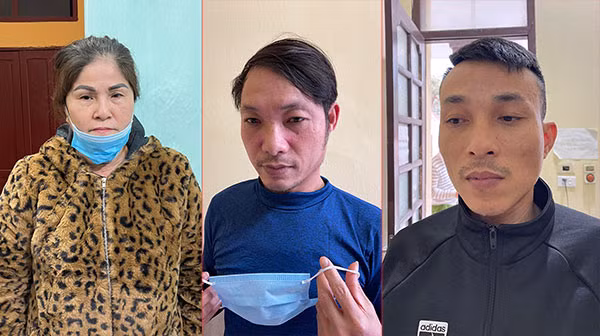 3 đối tượng Trông, Cường, Tuấn.