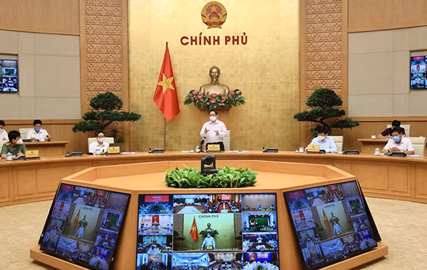 Thủ tướng Phạm Minh Chính phát biểu chỉ đạo tại cuộc họp. Ảnh: TTXVN.