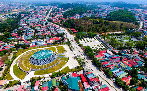 Một góc thành phố Điện Biên Phủ.