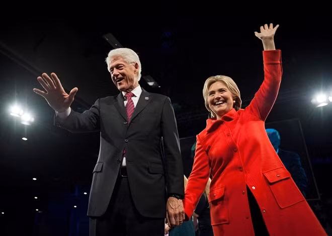 Vợ chồng cựu Tổng thống Bill Clinton. Ảnh: Slate.com
