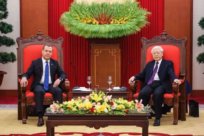 Tổng Bí thư, Chủ tịch nước Nguyễn Phú Trọng khẳng định Đảng, Nhà nước và nhân dân Việt Nam trước sau như một coi trọng củng cố và phát triển quan hệ Đối tác chiến lược toàn diện với Liên bang Nga.