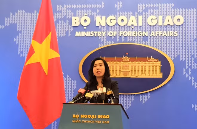 Người phát ngôn Bộ Ngoại giao Lê Thị Thu Hằng.