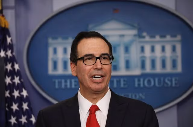 Bộ trưởng Tài chính Mỹ Steven Mnuchin cho biết những lệnh trừng phạt mới của Mỹ nhằm đáp trả lại các cuộc tấn công mạng hây ảnh hưởng nặng nề tại châu Âu, châu Á và Mỹ. Ảnh Reuters