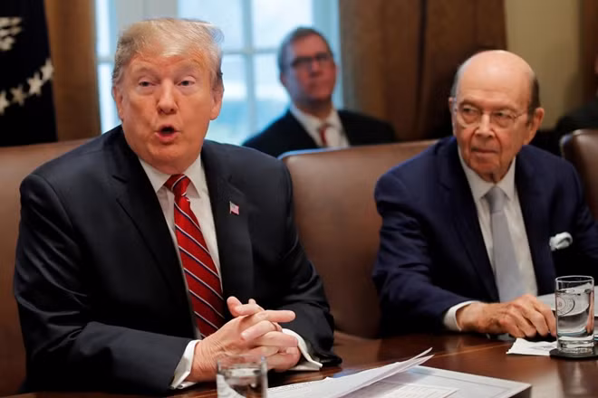 Tổng thống Mỹ Donald Trump phát biểu tại Nhà Trắng ngày 13-2. Ảnh Reuters.