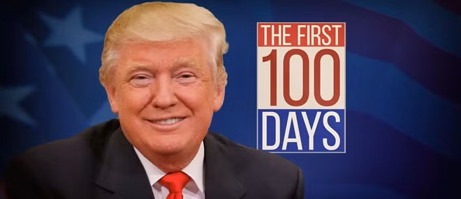 Nhiệm kỳ của Tổng thống Trump sắp bước sang ngày thứ 100. Ảnh Internet