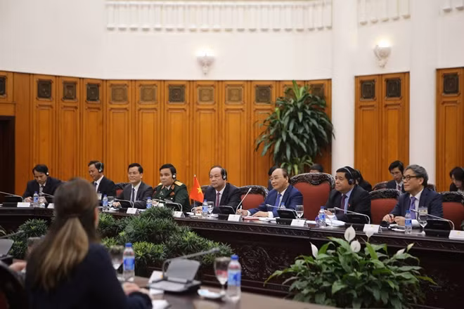 Thủ tướng Chính phủ Nguyễn Xuân Phúc tại hội đàm