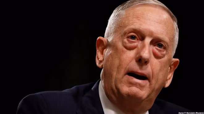 Bộ trưởng Quốc phòng Mỹ James Mattis. Ảnh Reuters