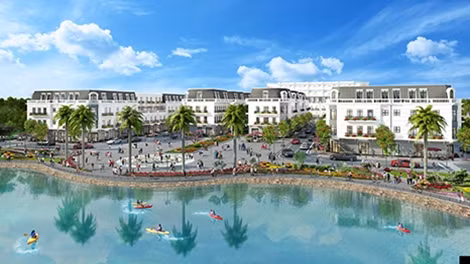 Chủ đầu tư Vincom Shophouse Tuyên Quang đã dành khoảng hơn 60% diện tích dự án để xây dựng các tiện ích, hồ điều hòa và cảnh quan cây xanh