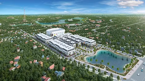 Khu nhà phố thương mại Vincom Shophouse Tuyên Quang được xây dựng trên diện tích 10.357m2 với thiết kế theo phong cách tân cổ điển sang trọng.