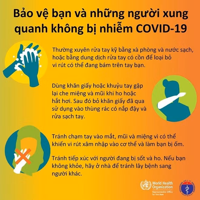 Các biện pháp bảo vệ để tránh bị lây nhiễm