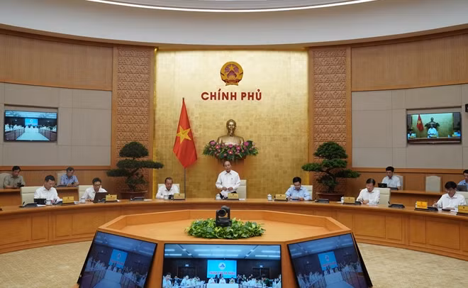 Thủ tướng Nguyễn Xuân Phúc phát biểu tại cuộc họp (Quang Hiếu)