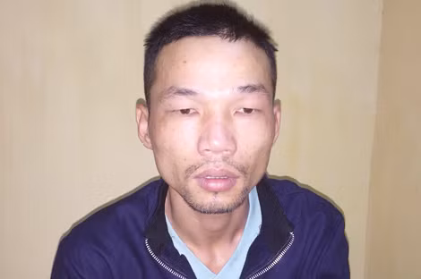 Đặng Văn Công tại cơ quan Công an.