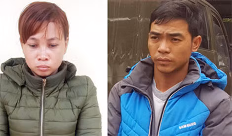 Đối tượng Thái Thị Thơm và Leo Văn Hòa.