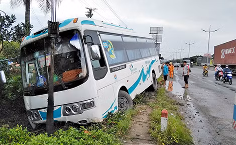 Hiện trường vụ tai nạn.