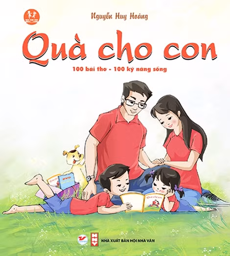 Bìa cuốn sách dạy 100 kỹ năng cho trẻ viết bằng thơ được NXB Hội Nhà văn ấn hành.