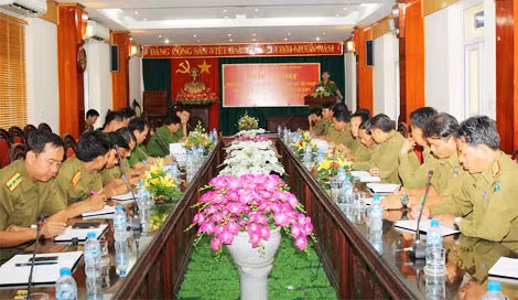 Công an tỉnh Hà Nam và Cảnh sát Lào trao đổi kinh nghiệm về bắt truy nã