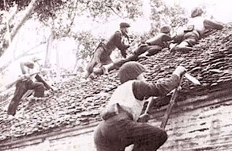 Hà Nội trong những ngày toàn quốc kháng chiến. Ảnh tư liệu.
