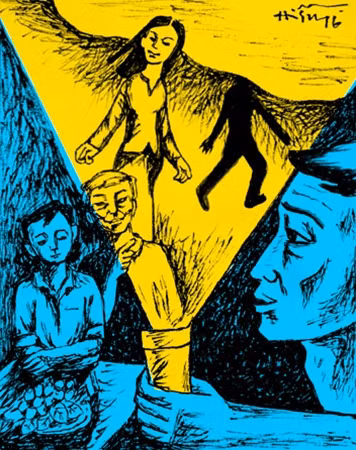 Minh họa: Nguyễn Thị Hiền.