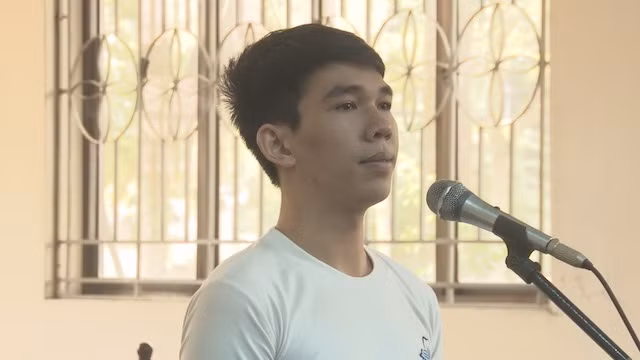 Bị cáo tại phiên toà.