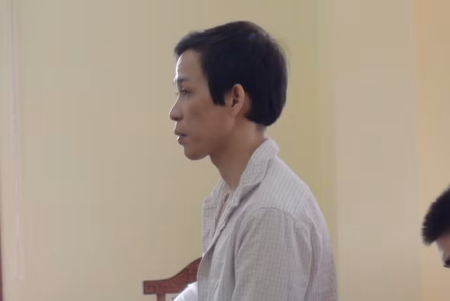Bị cáo tại phiên tòa.