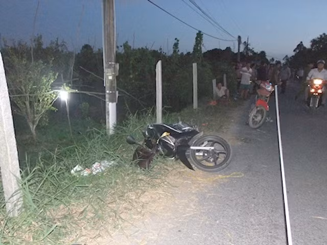 Hiện trường xảy ra vụ án mạng.