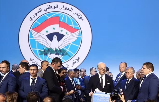 Các thành viên tham gia Đại hội Đối thoại dân tộc Syria.