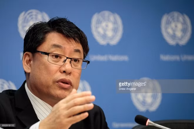 Phó đại sứ Triều Tiên tại Liên Hợp Quốc Kim In Ryong. Ảnh: Getty
