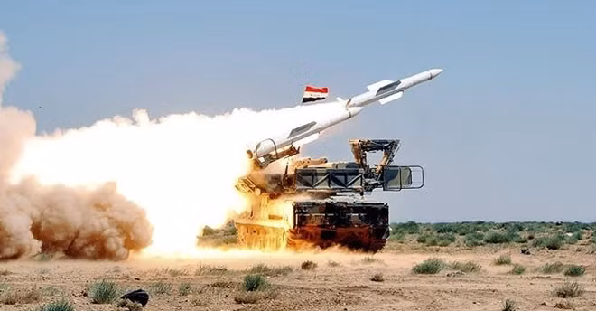 Một tổ hợp tên lửa phòng không của Syria. Ảnh: ITN