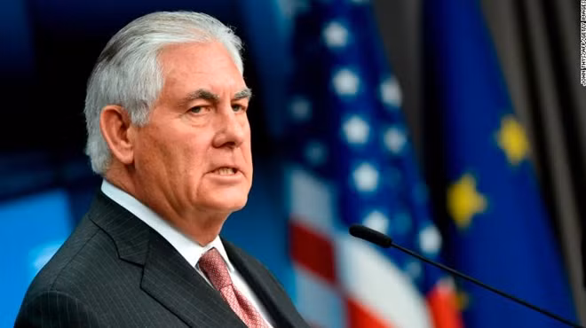 Ngoại trưởng Mỹ Rex Tillerson. Ảnh: CNN