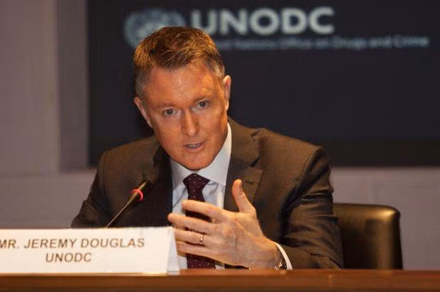 Ông Jeremy Douglas, Trưởng Đại diện khu vực Đông Nam Á- Thái Bình Dương của Cơ quan phòng, chống ma túy và tội phạm Liên hợp quốc (UNODC).