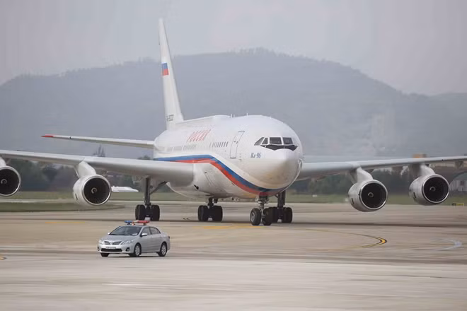 Chuyên cơ của Tổng thống Putin.