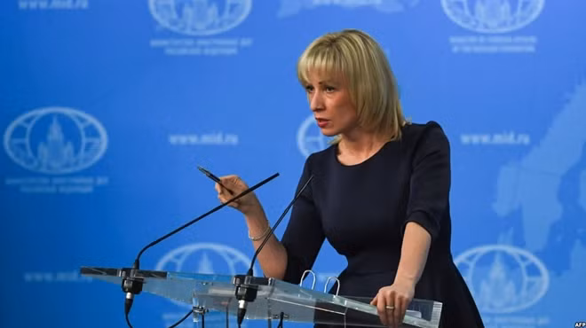 Phát ngôn viên Bộ Ngoại giao Nga Maria Zakharova. Ảnh: EPA
