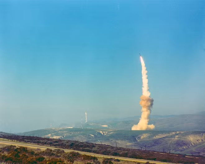 Một vụ phóng thử tên lửa Minuteman III của Mỹ. Ảnh: Reuters
