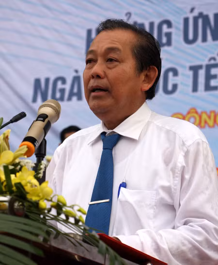 Phó Thủ tướng Thường trực Trương Hòa Bình phát biểu tại buổi Lễ.