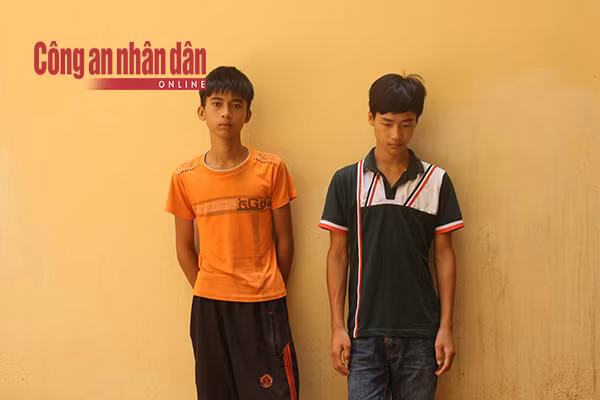 Hai tên cướp “nhí” tại CQĐT.
