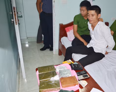 Lò Văn Cương bị bắt cùng tang vật