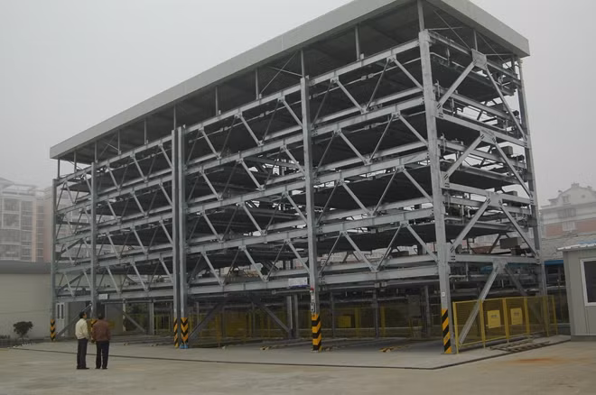 Hệ thống đỗ xe xếp chỗ.