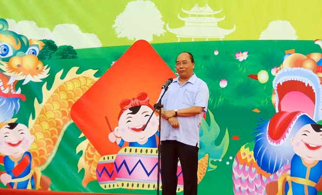 Thủ tướng Nguyễn Xuân Phúc phát biểu tại chương trình "Vui Tết Trung thu 2019".
