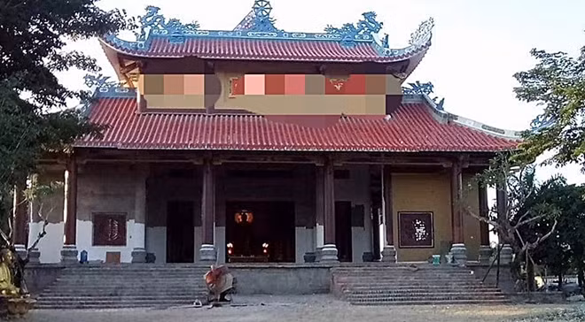Ngôi chùa nơi xảy ra sự việc. Ảnh: M.X.H